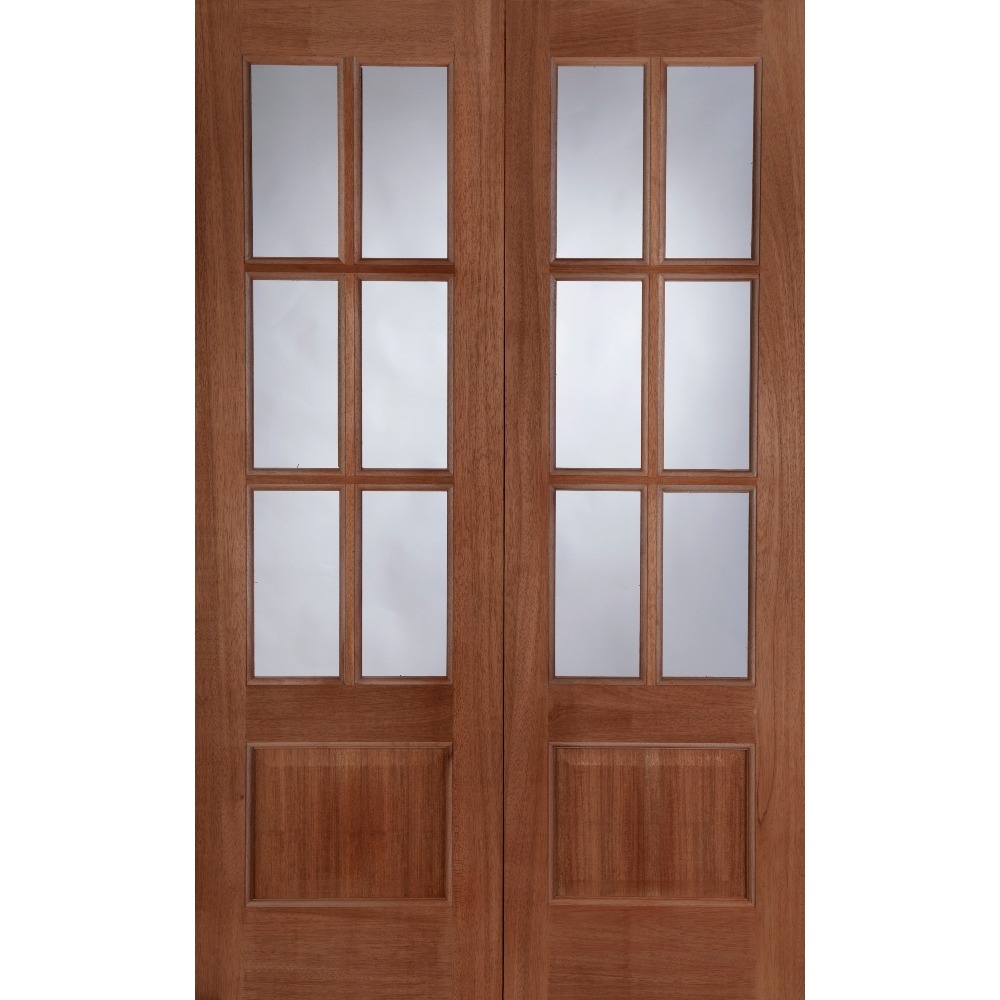 External Hardwood Hampstead Rebated Unglazed Door Pair